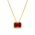 Sideways Baguette Slider Necklace