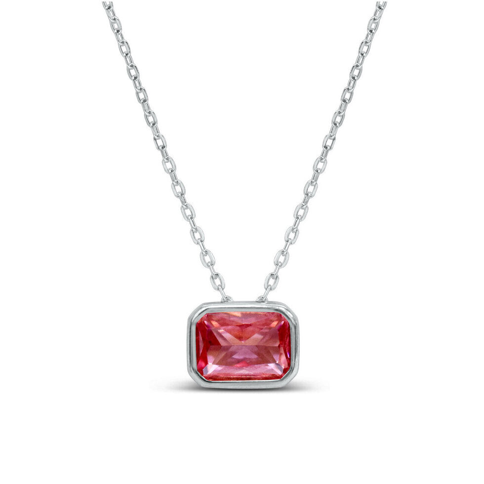 Sideways Baguette Slider Necklace