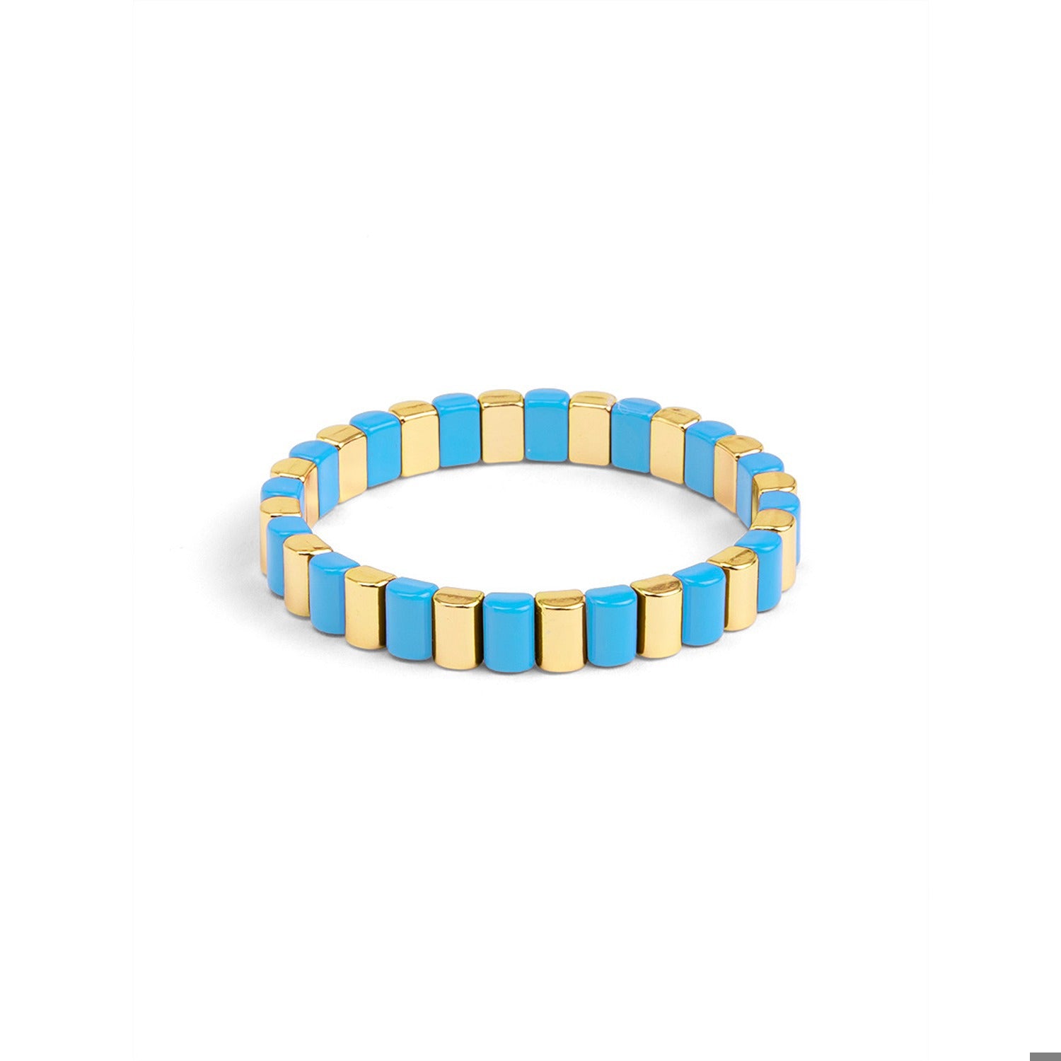 Enamel Tile Stretch Bracelet