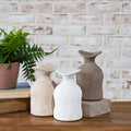 6.75" Fluted Earth Vase