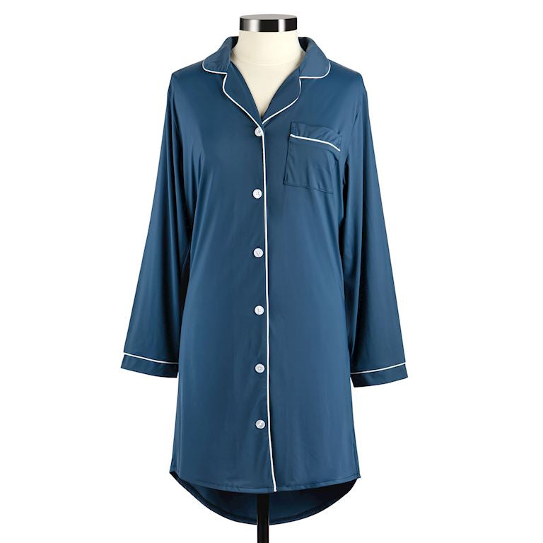 Long Sleeve Cooling Night Shirt