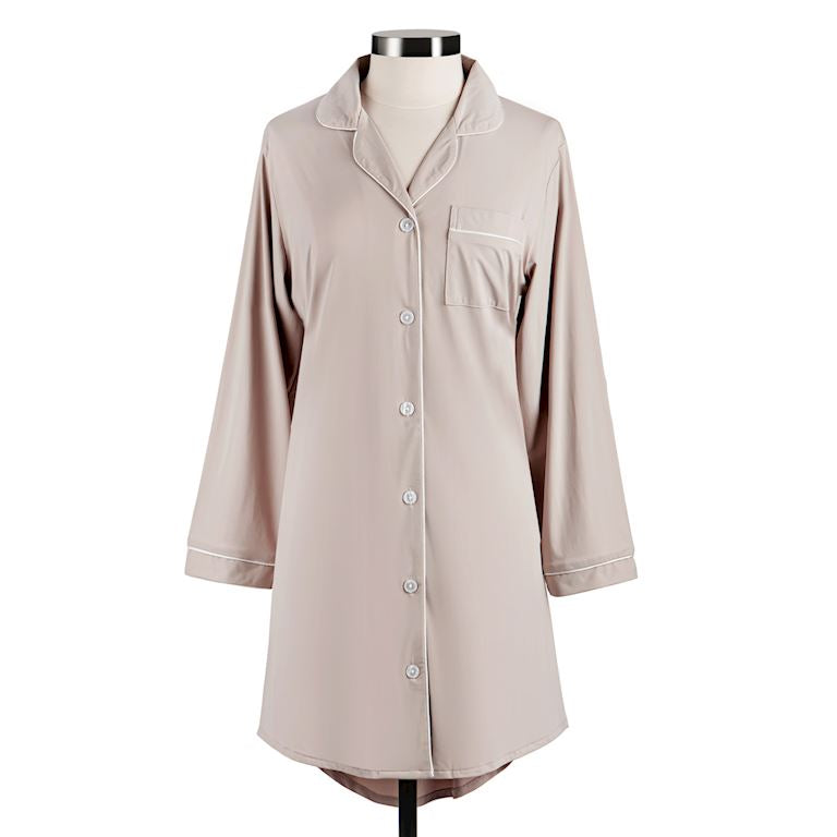Long Sleeve Cooling Night Shirt