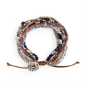 Beaded Love Bracelet 7in