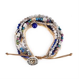 Beaded Love Bracelet 7in
