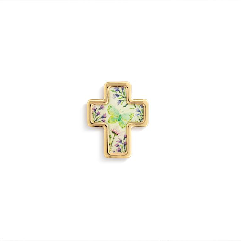 Artful Cross Faith Pin-22x27mm