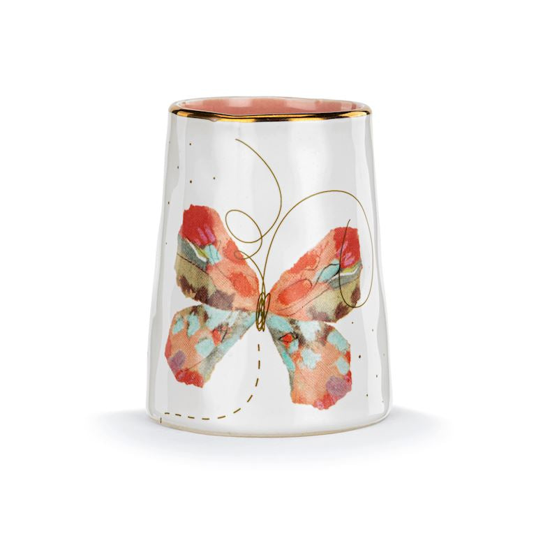 Butterfly Picked With Love Vase 2x3in