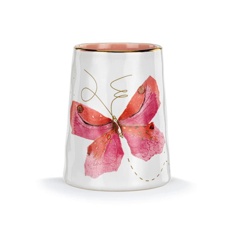 Butterfly Picked With Love Vase 2x3in