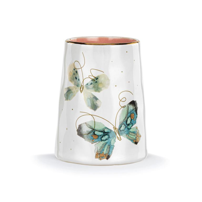 Butterfly Picked With Love Vase 2x3in
