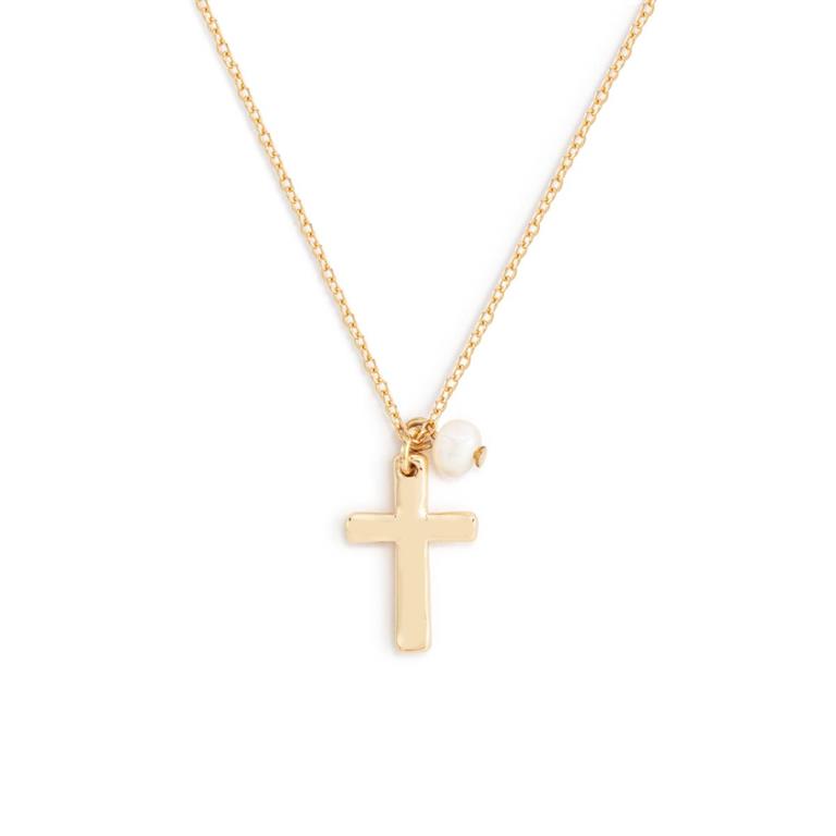 Dainty Cross Necklace 18in