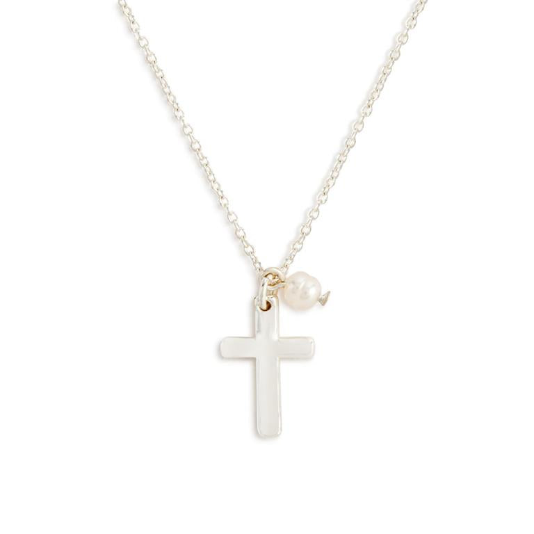 Dainty Cross Necklace 18in