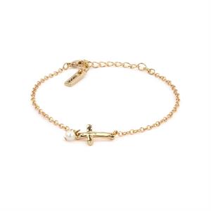 Dainty Cross Bracelet 7in