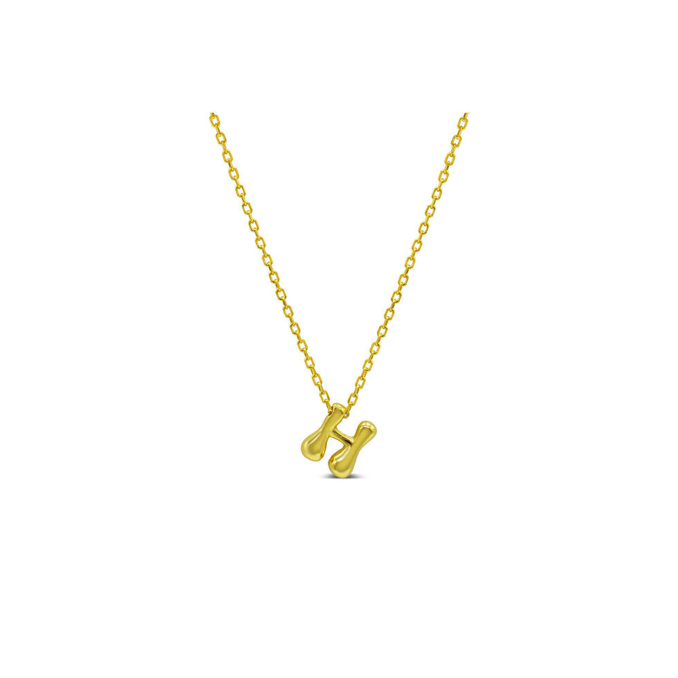 Bubble Lovable Letter Necklace