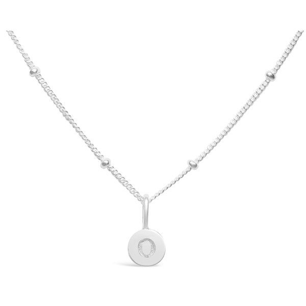 Love Letters-Mini Disk Letter Necklace