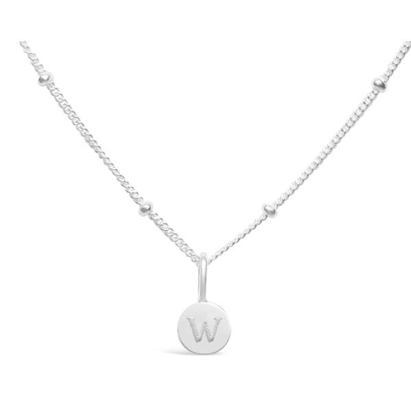 Love Letters-Mini Disk Letter Necklace