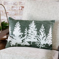 14x20 Green/White Tree Pillow