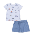 Crew Neck Tee with Casual Short