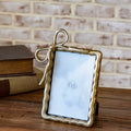 4x6 Gold Ribbon Photo Frame
