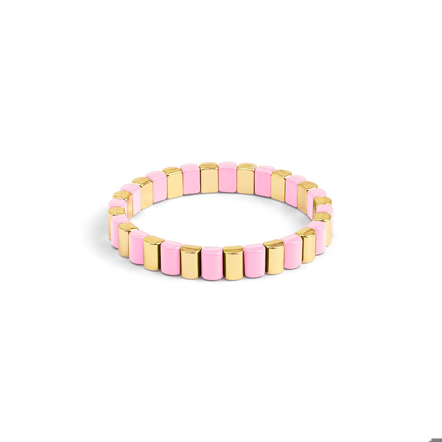 Enamel Tile Stretch Bracelet