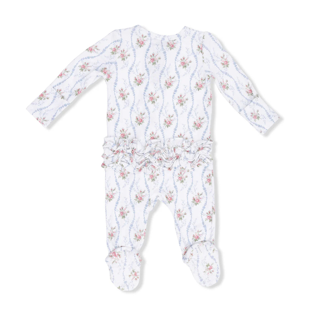 2 Way Ruffle Back Zipper Footie