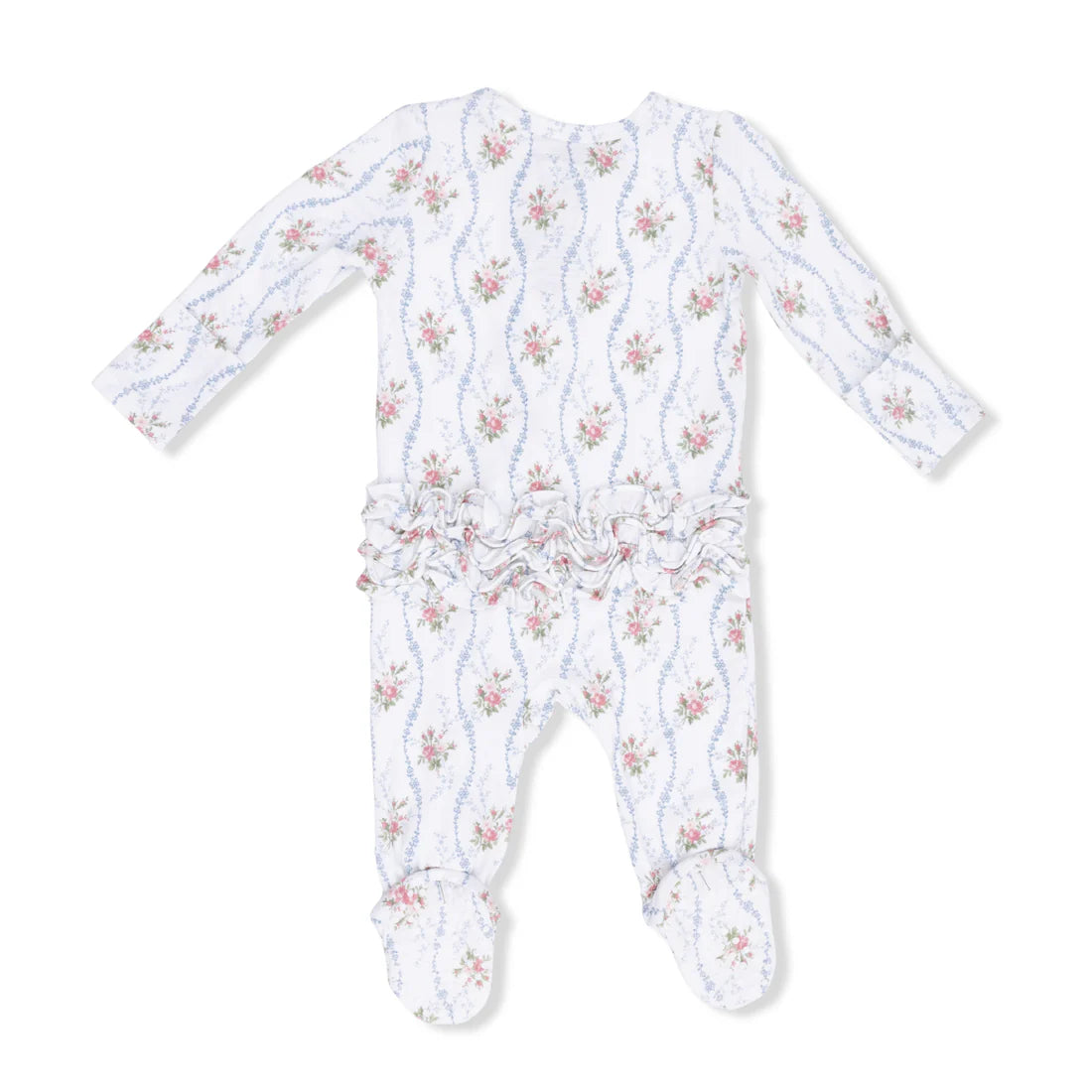 2 Way Ruffle Back Zipper Footie