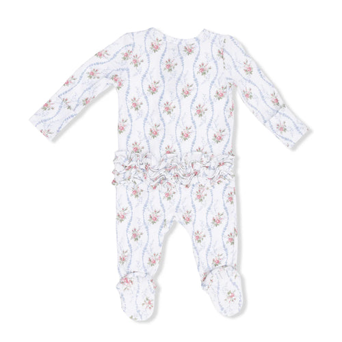 2 Way Ruffle Back Zipper Footie