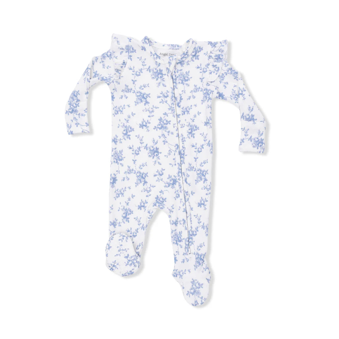 2 Way Ruffle Sleeve Zipper Footie