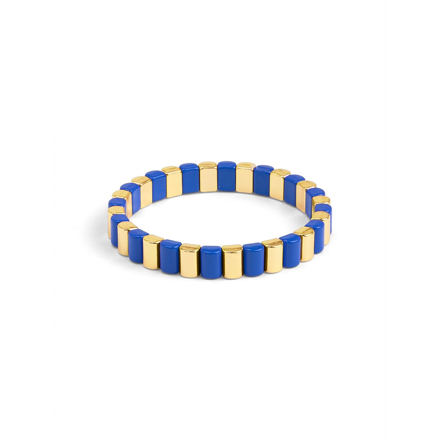 Enamel Tile Stretch Bracelet