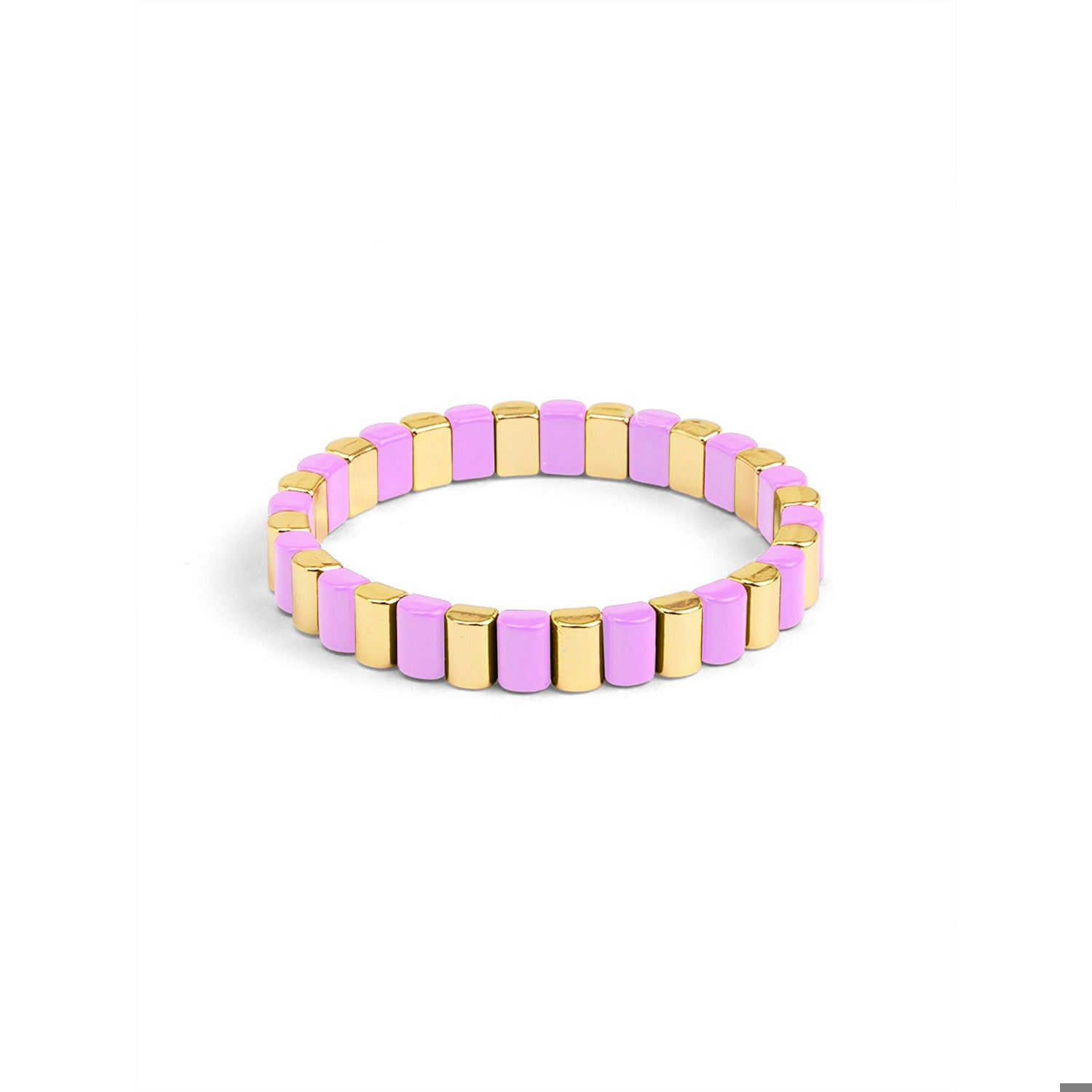 Enamel Tile Stretch Bracelet