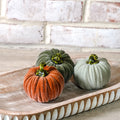 3" Velvet Pumpkin