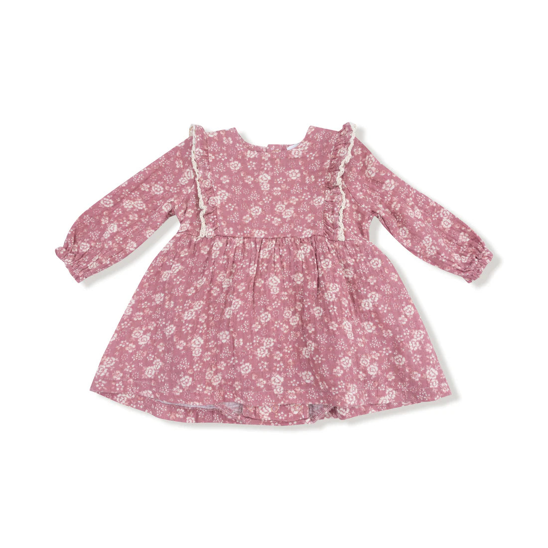 Ruffle Long Sleeve Bubble With Skirt
