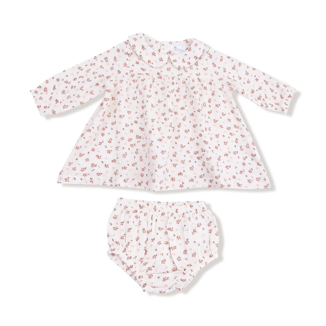 Sweet & Timeless: Peter Pan Collar Dress + Diaper Cover