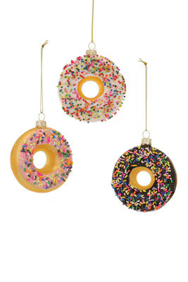 Donuts w Sprinkles 3 Ast Ornament