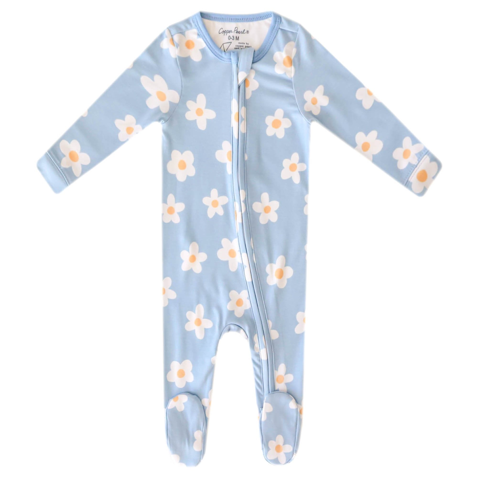 Copper Pearl Zip-Up Footie