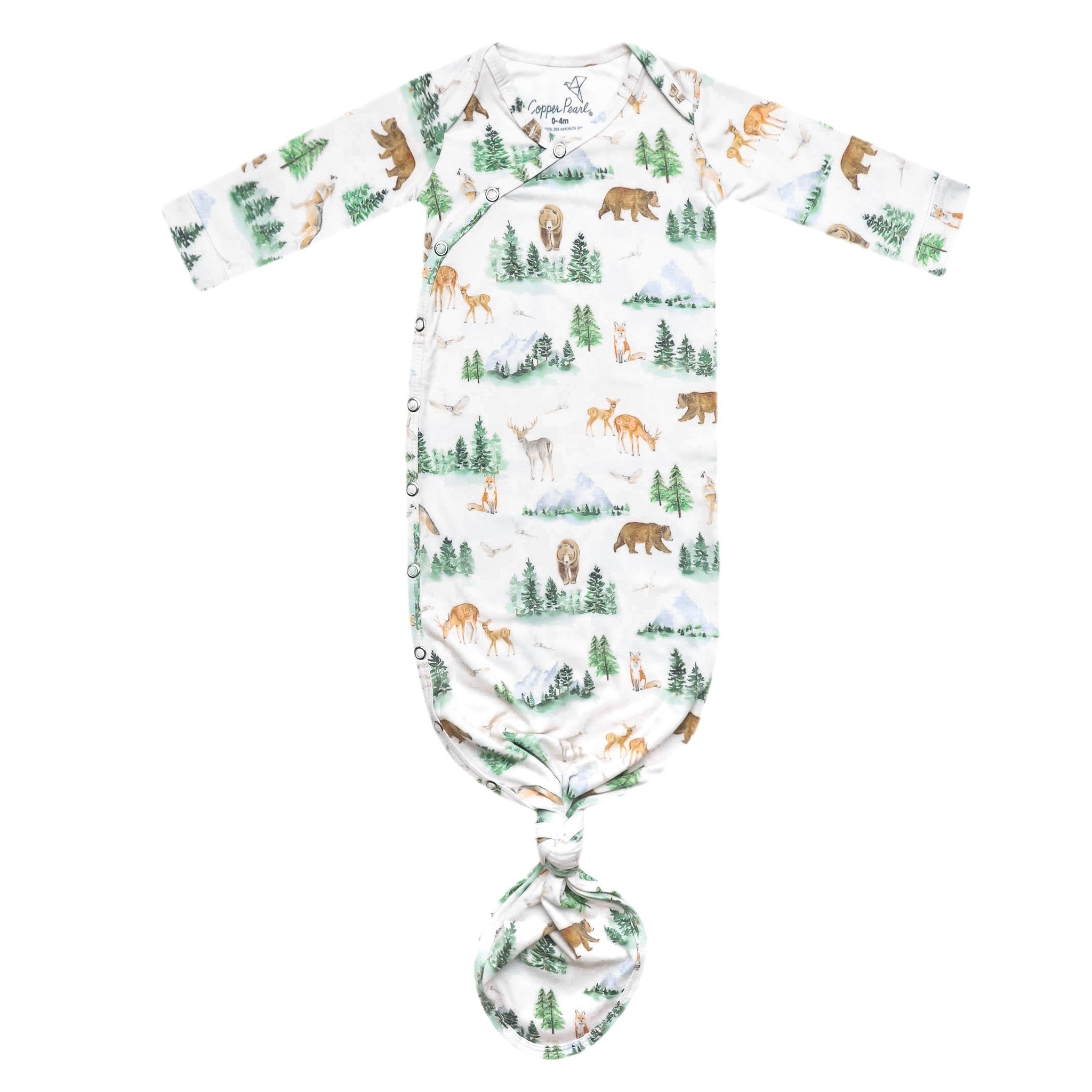 Copper Pearl Newborn Knotted Gown