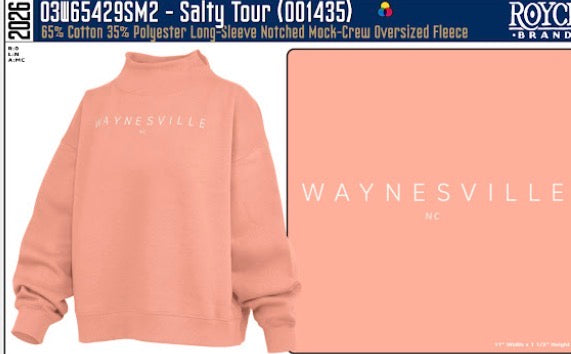 LS Mock Crew Oversized Fleece "Waynesville"