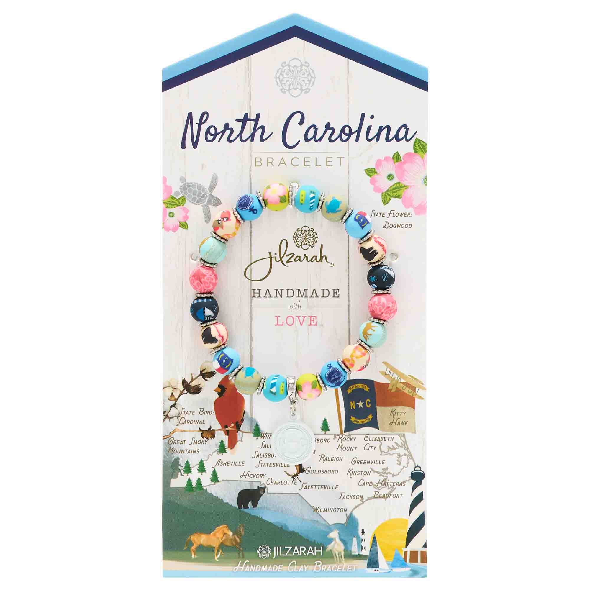 North Carolina Clay Bracelet