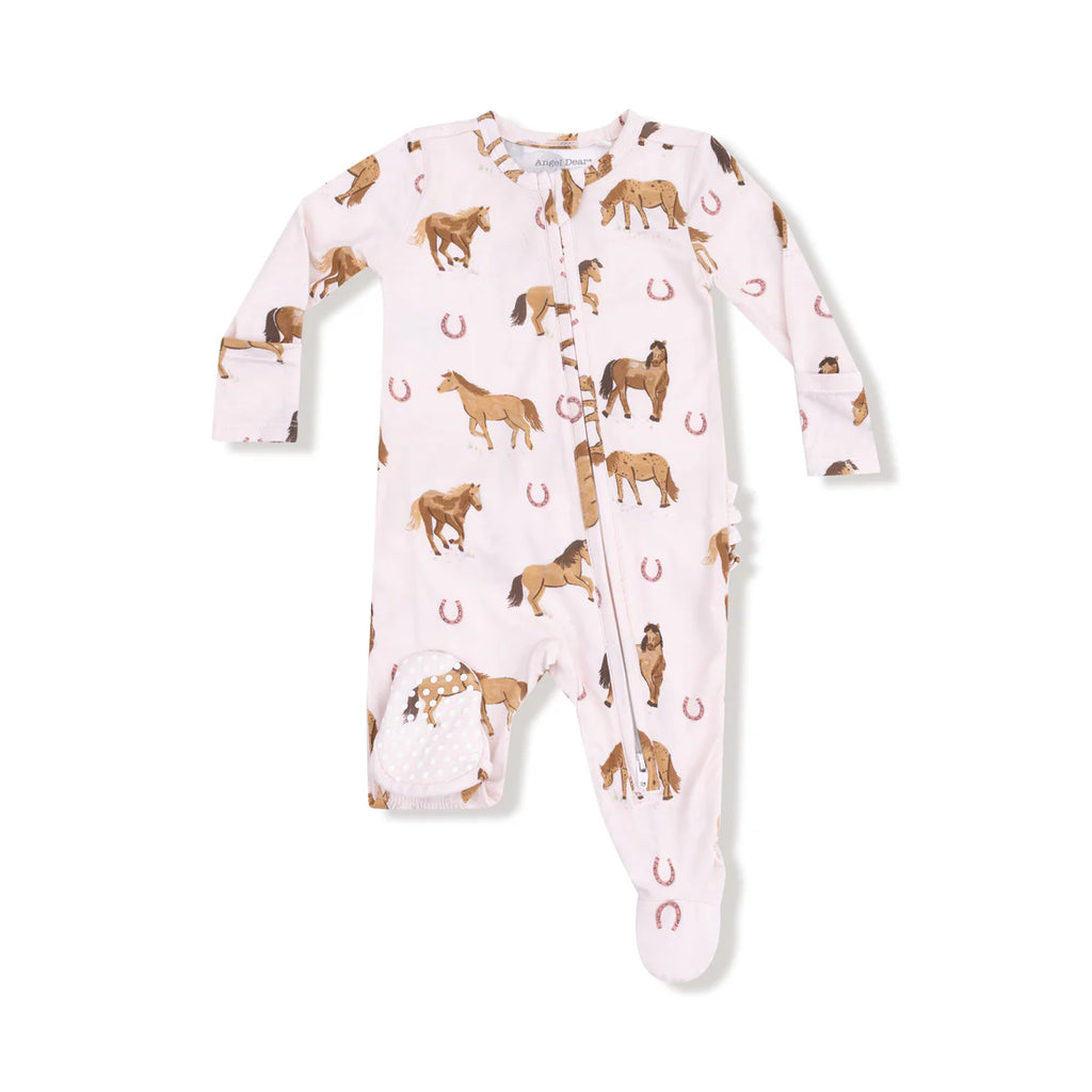 2 Way Ruffle Back Zipper Footie