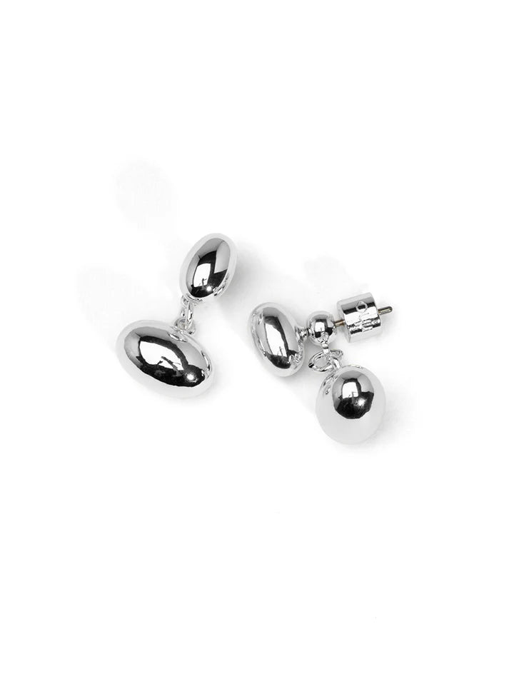 Double Bean Ear Jacket Rhodium