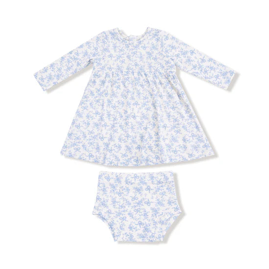 Long Sleeve Simple Dress & Bloomer