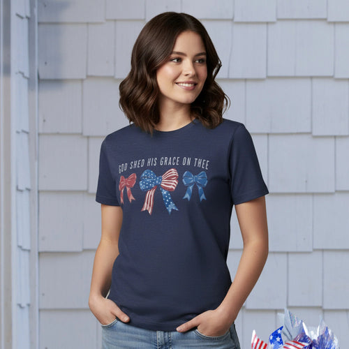 "Shed His Grace Bows" Top
