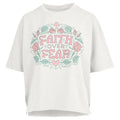 "Faith Over Fear" SS Crew Oversized Slub Top