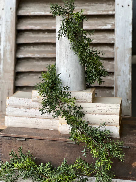 6' New England Boxwood Garland