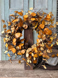 Penny Leaf Wreath 26"
