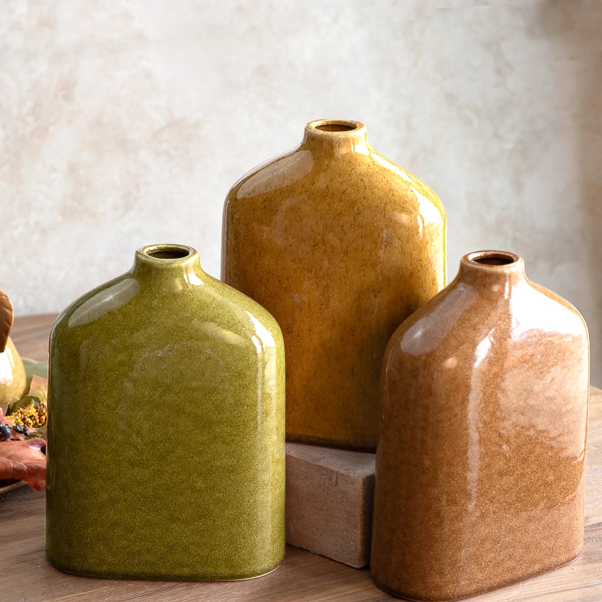 9.7" Autumn Color Ceramic Vase
