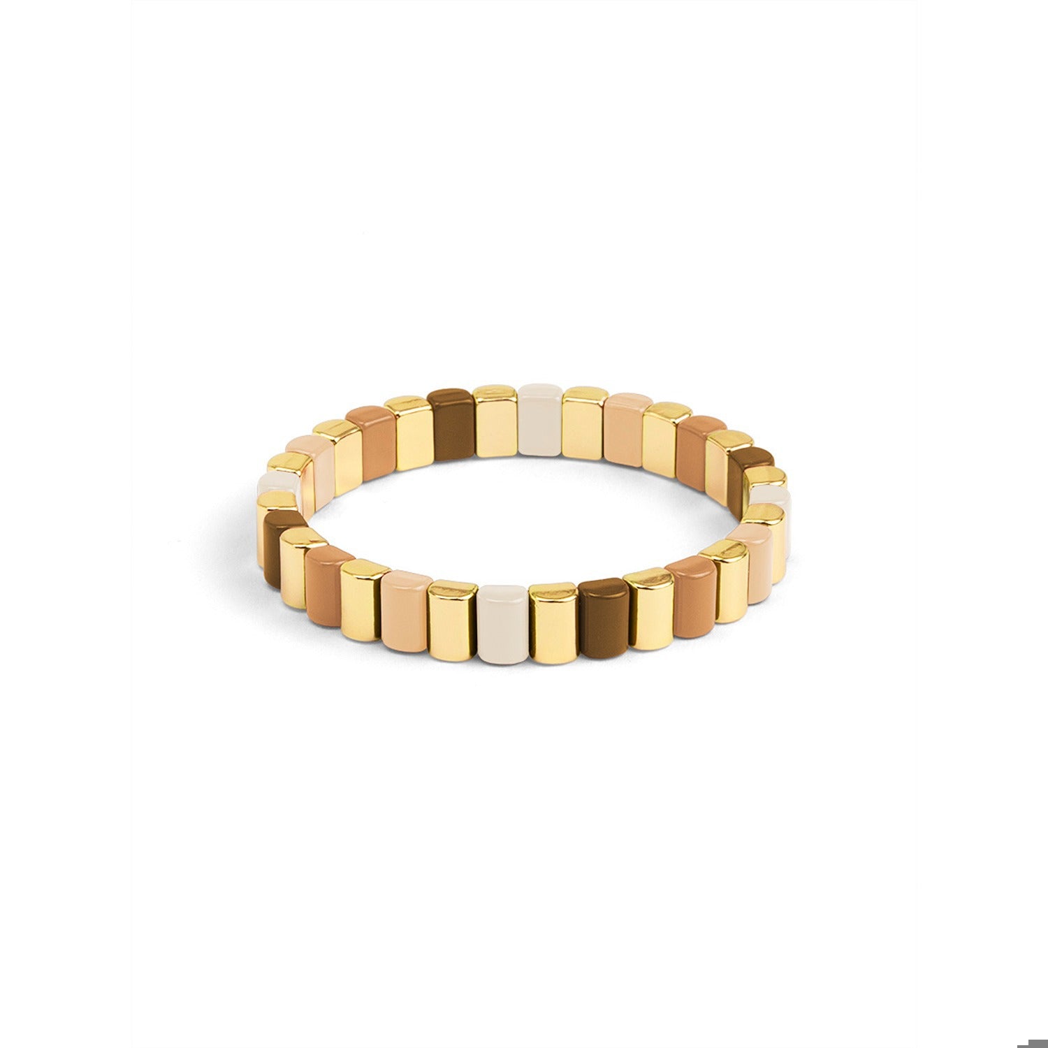 Enamel Tile Stretch Bracelet