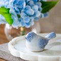 Blue & White Ceramic Bird