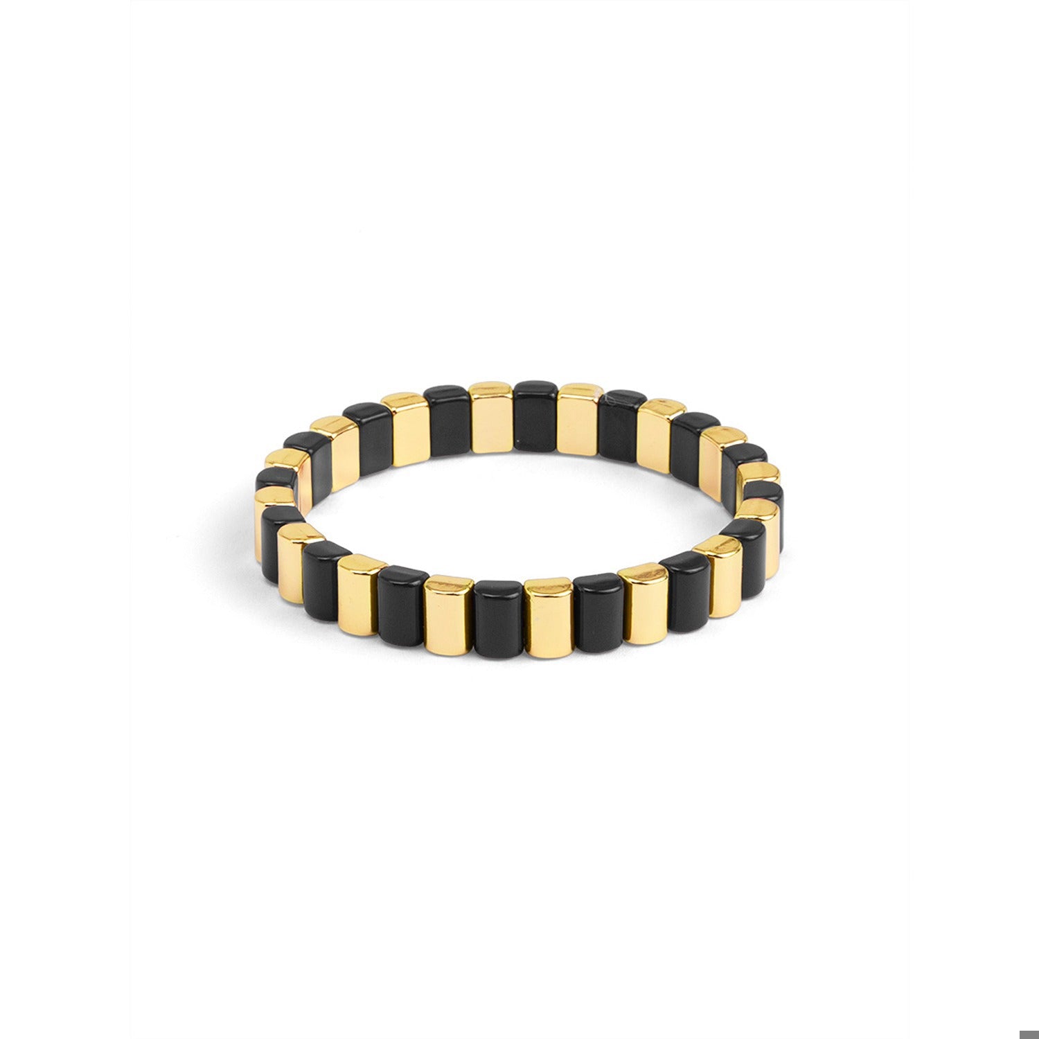 Enamel Tile Stretch Bracelet