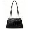 Kris Croc Embossed Shoulder Bag