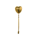 Stainless Steel Heart Loose Tea Strainer Gold