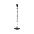 4-1/2"-Rd x 20'H Hand Forged Iron Taper Holder Black